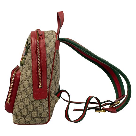 Gucci Courrier Backpack 427042 Beige Red Multi PVC Leather main image 14